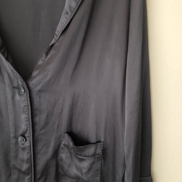 XiRena JULES JACKET MIDNIGHT Holiday Satin Blazer size Large - Picture 8 of 14